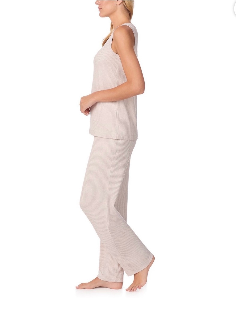 Cuddl Duds Cream 3-Piece Pajama Set - Picture 2 of 10